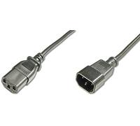 Power Cord extension cable, C14 - C13 M/F, 5.0m, H05VV-F3G 1.0qmm, sw