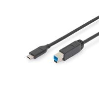 ASSMANN Electronic AK-300149-010-S - Cable USB (1 m, USB 3.1 tipo C, USB B, 2.0, 10000 Mbit/s, Negro)