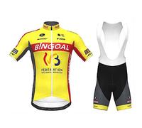 assocauicy Conjunto Ciclismo Hombre Maillot Culotte con Gel 4D para MTB Ruta Equipación Transpirable Ultra Cómoda