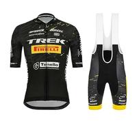 assocauicy Conjunto Ciclismo Hombre,Ropa Ciclismo Hombre Trek 2024 New Transpirable y de Secado rápido en Verano con 3D Almohadillas De Gel 2024