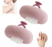 Associating Super Soft Sunflower Suction Cup Bath Ball, 2-in-1 Sunflower Bath Ball, with Suction Cup Shower Sponges(D)