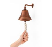 Assorted Collections Accesorios para Bar en Casa de Último Pedido Campana de Pub Decoraciones Náuticas Campana de Pared con Sonido Fuerte Ideal para Navidad Recepciones Campana de Cobre 12.7 cm