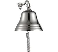ACL - Accesorios de Barra para el hogar, Pub, Campanilla de Mano, decoración náutica, Campana Plateada única con Sonidos Fuertes y nítidos, Ideal para Navidad, recepción, Pubs de 6 Pulgadas