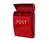 Assorted Collections Buzón Rojo montado en la Pared con fácil Acceso sin Bloqueo para Uso en Exteriores, Resistente a la Intemperie y Duradero, fácil instalación, construcción Fuerte (Grande)