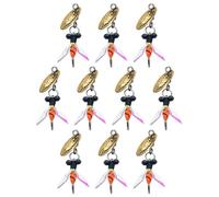 Assortiment de mouches à truite et Bar, Poppers de pêcheàla mouche | Assor es sèches pour la pêc Kit de leurres de e pêcheàla che sûr pour Eau salée et