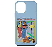 Assume The Fetal Position Sarcastic Retro Funny Adult Humor Carcasa para iPhone 12 mini