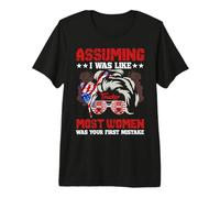 Assuming I Was Like Trucker Funny Most Women Truck Driver Camiseta Premium