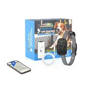 AssuriTech Collar inteligente GPS para mascotas, rastreador en tiempo real para perros y gatos con llamada de voz, geovalla, control de aplicaciones, impermeable, batería de 750 mAh, sin suscripción