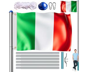 Asta de aluminio 650cm in andera de Italia