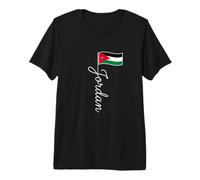 Asta de Bandera Jordan Signature - Elegante patriótico jordano Camiseta Premium