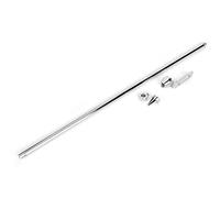 Asta de bandera universal para motocicleta, soporte para portaequipajes en asiento trasero automático, accesorio de asta de bandera de acero inoxidable con 3 accesorios, asta de (Electrochapado)