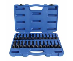 Asta kraft2612 a-is2612 - juego de llaves de impacto torx con maletín