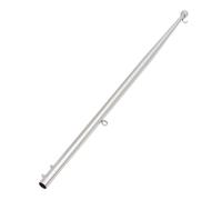 Asta para bandera de barco 610 mm |Soporte de riel de acero inoxidable 316 para yates/marítimos/RV |Estabilidad a alta velocidad y defensa contra la oxidación |Reemplazo directo (Cabeza de bola