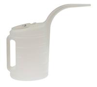 ASTA Regadera para coche, 4 litros, color blanco, plástico