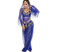 Astage Mujer Desgaste De La Danza Del Vientre Pantalón Deportivo Harem Ropa Royal Blue