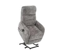 ASTAN HOGAR Sillón Relax con Función Auto-Ayuda (Levanta Personas) y reclinación eléctrica. Masaje y Termoterapia, Tapizado en Chenilla, Modelo Alma AH-AR10600GR