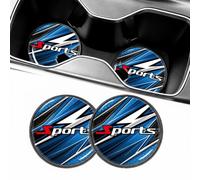 aStaoA Posavasos para Portavasos De Coche para BMW Z3 1995-2002 E36 7 E36 8, Juego De 2 Alfombrillas De Gel 3D con Diseño De Fácil Extracción, Tapetes Antideslizantes De 7cm,A