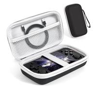 Astarama Funda rígida para consola de juegos RG35XX H, bolsa de almacenamiento de EVA con bolsillo de malla para tarjeta SD, cable USB tipo C, manual del usuario, bolsa de almacenamiento de viaje todo