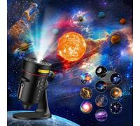 Astarama Proyecto Galaxy Star, proyector de planetario 4K HD con 10 discos de película, luz nocturna de 8 colores, temporizador. Nebulosa de techo espacial, tragaluz, cine en casa, decoración de sala