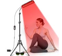 Astarexin Lámpara de terapia de luz roja, terapia de luz infrarroja con soporte, luz roja de 660 nm y dispositivo de luz infrarroja cercana de 850 nm para alivio del dolor corporal y cuidado de la