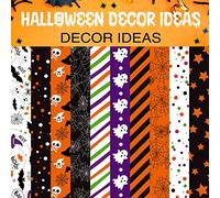 ASTARON 600 eslabones de cadenas de papel de Halloween, kit de manualidades de papel de Halloween para decoraciones de fiesta espeluznantes
