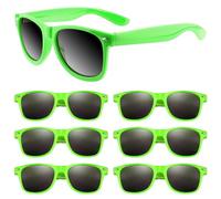 ASTARON gafas de sol a granel, 6 paquete de gafas de sol para la fiesta de verano de la boda de la piscina de la playa, gran regalo para la piscina, fiesta de cumpleaños suministros(verde)