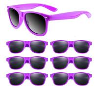 ASTARON Gafas de Sol a Granel, Paquete de 6 Gafas de Sol para Fiestas en la Playa de Verano, Fiesta de Boda en la Piscina, Gran Regalo para la Piscina, Fiesta de Cumpleaños(Morado)