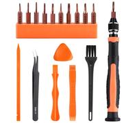 ASTARON Juego de destornilladores 17 en 1 para MacBook, kit de herramientas de reparación con T3 T4 T5 T6 T8 P2 P5 PH000 Ph00 Y00 Magnetic Torx Bit & Opening Tool para portátil, PS4