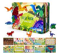 ASTARON Juguetes Montessori Libro Ocupado para Niños de 2 3 4 5 6 Años Juguete de Dinosaurio para Niños Preescolares Juguetes Educativos Regalos para Niños Niñas Autismo Juguetes Sensoriales