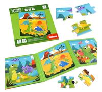 ASTARON Puzzles Magnéticos para Niños Pequeños, 16-20-25 Piezas Puzzles de Aprendizaje de la Tierra de los Dinosaurios para Viaje, Juguetes de Viaje en Coche Avión de Actividades para Niños