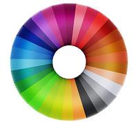 ASTARON Recambios de filamento para bolígrafo 3D PLA 30 colores al azar, 16.4 pies por color total 492 pies de filamento para impresora 3D 1.75mm PLA Recambios para bolígrafo 3D Navidad