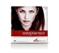 Astaxansor Soria Natural 30 Perlas - Pack de 2, Formato Ahorro de Astaxantina Natural Pura de Alta Concentración para el Confort Visual, la Salud Cutánea