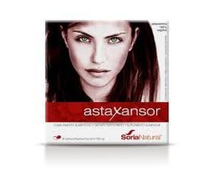 Astaxansor Soria Natural 30 Perlas - Pack de 2, Formato Ahorro de Astaxantina Natural Pura de Alta Concentración para el Confort Visual, la Salud Cutánea