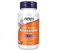 astaxanthin 10mg extra fuerte - 60 cápsulas - now