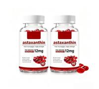 Astaxanthin 12mg - Antioxidant Support from Microalgae, 60 Count | Haematococcus pluvialis source. Carotenoid-rich formula. Supports cellular activity and daily routine