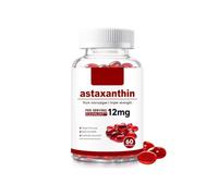Astaxanthin 12mg - Antioxidant Support from Microalgae, 60 Count | Haematococcus pluvialis source. Carotenoid-rich formula. Supports cellular activity and daily routine