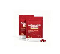 Astaxantina 12 mg, adecuada para hombres y mujeres (60 unidades) | Astaxantina, fuente de microalgas frescas | con aceite MCT | Apoyos para la inmunidad y la piel | Sin OGM, sin gluten