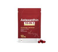Astaxantina 12 mg, adecuada para hombres y mujeres (60 unidades) | Astaxantina, fuente de microalgas frescas | con aceite MCT | Apoyos para la inmunidad y la piel | Sin OGM, sin gluten