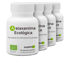 Astaxantina Ecológica * 30 cápsulas vegetales / 8 mg * Antioxidante de origen natural * Energía + Salud Visual + Cuidado de la Piel * (4)