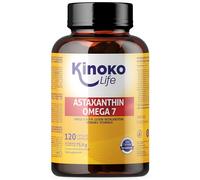 Astaxantina y Omega7 de Aceite de Espino Amarillo - 120 Cápsulas con Omegas 3, 6, 7, 9, Luteína, Betacaroteno, Vitaminas E y A. Sin Gluten. GMO Free