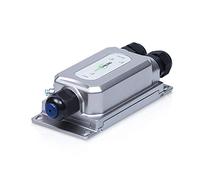 ASTCABLING - Extensor PoE industrial para exteriores, 2 puertos, 328 pies, IP67 impermeable, entierro directo, Gigabit Ethernet, RJ45 macho, ideal para cámaras IP, teléfonos