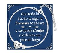 Astellea Regalo de Cumpleaños para Mujer: Pulsera de Números en Plata S925 - Joyería de Números de la Suerte. Regalo para Amigas Hermanas Colegas Hijas Madres Niñas Abuelas (13)