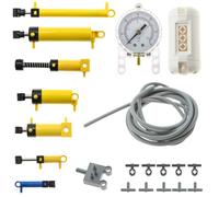 ASTEM Kit de 21 piezas técnicas neumáticas compatibles con cilindros neumáticos Lego, bomba de aire, interruptor de varilla de presión, manguera de pistón, actuador lineal técnico MOC-piezas de