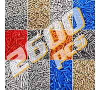 ASTEM technic Parts Compatible with Lego Brick Shaft Pin Bolt 2600 Small Particle Technology Loose Parts EV3 Black Tight Pin Friction Pin