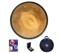 ASTEMAN D-Moll, 18 pulgadas, con 9 notas, incluye mochila, curso, picos de dedos, soporte, paño de limpieza y dos baquetas. (oro, 432 hz)