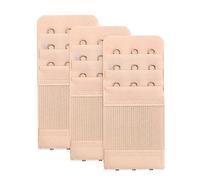 ASTER 3 Piezas Extensor de Sujetador Femenino Mujer 3 Ganchos 3 Filas Extensores de Sujetador para Mujer Correas de Sujetador Comodidad Suave Elástico Tono de Piel Blanco Negro