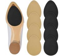 Aster - Almohadillas antideslizantes para zapatos, autoadhesivas en la parte inferior de los zapatos, protector de silicona antideslizante para zapatos, protector de ruido del talón (2 pares negros, 2