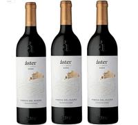 Áster Crianza Vino Tinto | Elaborado con Tinta del País | Crianza Española con 14.5% Vol | Servir entre 14ºC y 16ºC | Vino con cuerpo y elegancia| 3 botellas
