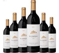 Áster El Espino Vino Tinto Crianza | Tinta del País con 14.5º Vol | Vino Español con Elegancia y Carácter | Servir entre 14ºC y 16ºC| 6 botellas