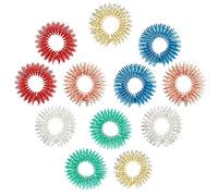 Aster Juego de 12 anillos sensoriales para dedos con pinchos para reducir el estrés y masajear
